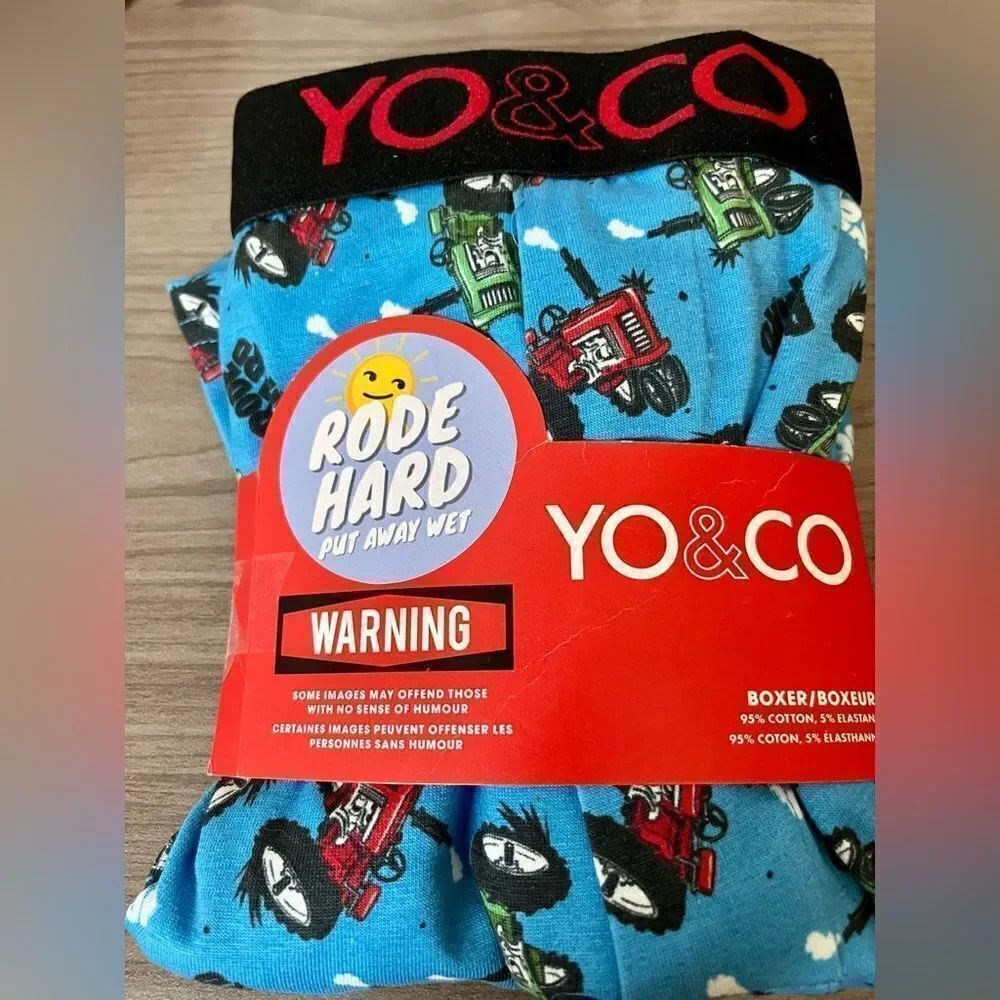 Yo&Co Boxers New in box- size Medium (3 pack bundle)
